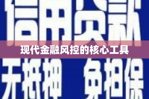 于洪现代金融风控的核心工具