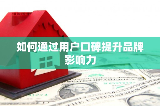 于洪如何通过用户口碑提升品牌影响力