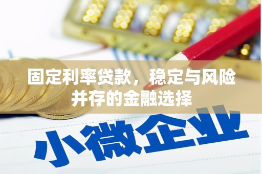 于洪固定利率贷款，稳定与风险并存的金融选择
