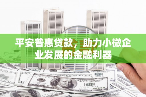于洪平安普惠贷款，助力小微企业发展的金融利器