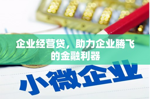 于洪企业经营贷，助力企业腾飞的金融利器