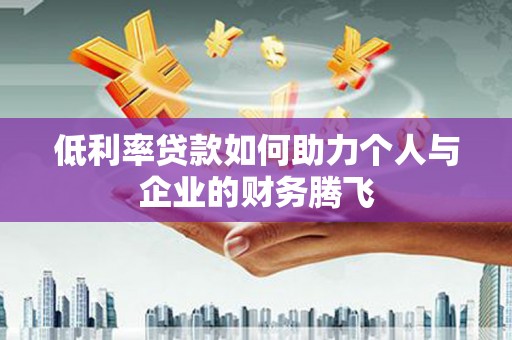 于洪低利率贷款如何助力个人与企业的财务腾飞