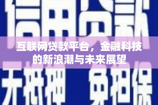 于洪互联网贷款平台，金融科技的新浪潮与未来展望