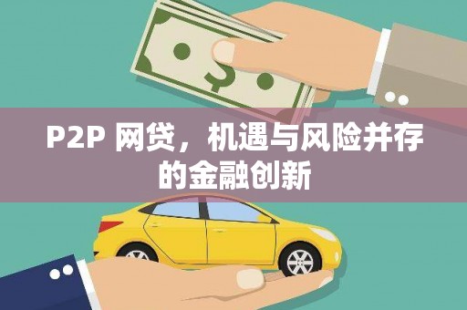 于洪P2P 网贷，机遇与风险并存的金融创新