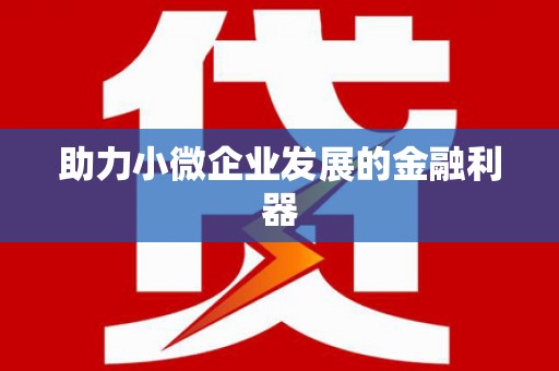 于洪助力小微企业发展的金融利器
