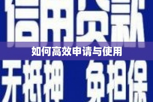 于洪如何高效申请与使用