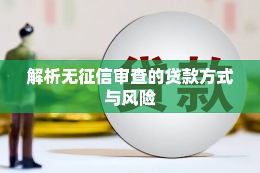 于洪解析无征信审查的贷款方式与风险