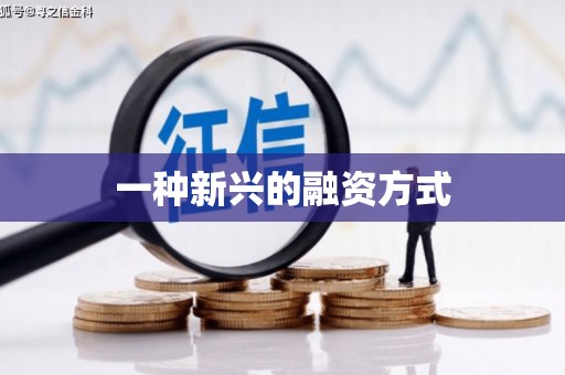 于洪一种新兴的融资方式